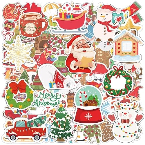Stocking Stuffers - 100 PCS Christmas Stickers for Kids | Kids Christmas Gift Games Crafts for Grandkids- Stocking Stuffers for Kids- Xmas Decorations Activities Party Favors Supplies - Image 1