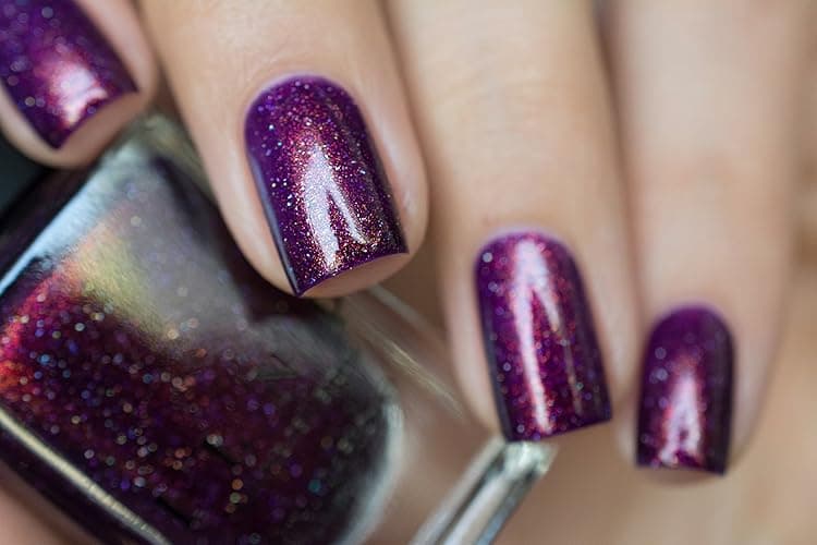 ILNP Ava - Vivid Violet Holographic Nail Polish thumbnail 8