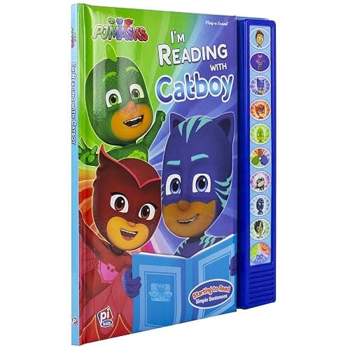 PJ Masks - I'm Ready to Read with Catboy Interactive Read-Along Sound Book - Great for Early Readers - PI Kids thumbnail 5