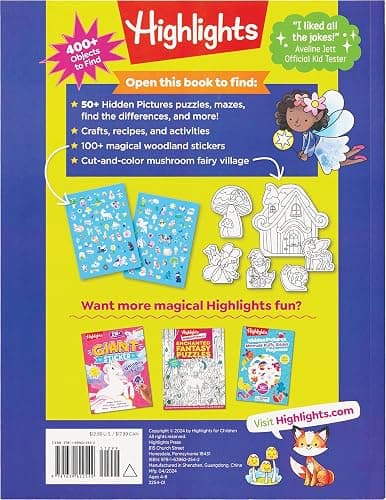 Magical Woodland Hidden Pictures Deluxe: 96 Pages of Magical Recipes, Crafts, Forest Puzzles and Stickers, Search for Mushrooms, Gnomes, Woodland Animals and More (Highlights Hidden Pictures) thumbnail 2