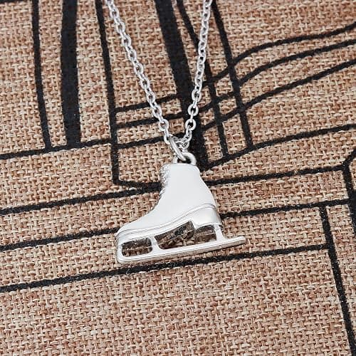 Kivosliviz Skater Necklace Women Teen Ice Skate Themed Figure Skating Necklace thumbnail 5