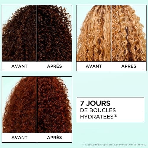 Garnier Fructis Méthode Boucles Routine 3 Produits Cheveux Bouclés | Acide hyaluronique & karité, Hydratation 72h, Shampooing masque gelée, Tenue flexible longue durée thumbnail 3