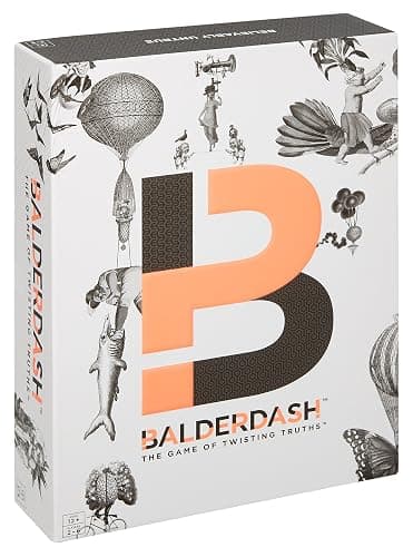 Mattel Games ​Balderdash Board Game for Adults & Teens with Guessing & Bluffing, The Game of Twisting Truths for 2 to 6 Players thumbnail 4