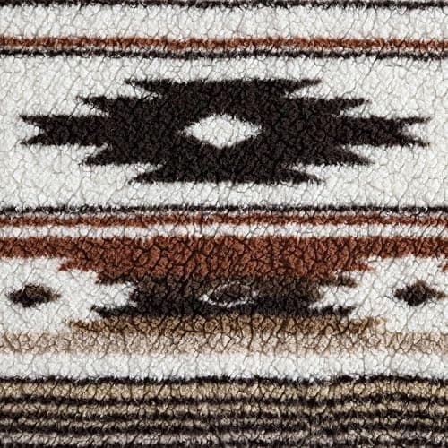 Wrangler - Faux Shearling Throw Blanket 50x60, Ultra Soft Reversible Plush Blanket for Couch, Western Style Room Decor, Cozy Throw for Sofa or Bed (Coyote Sands) thumbnail 6