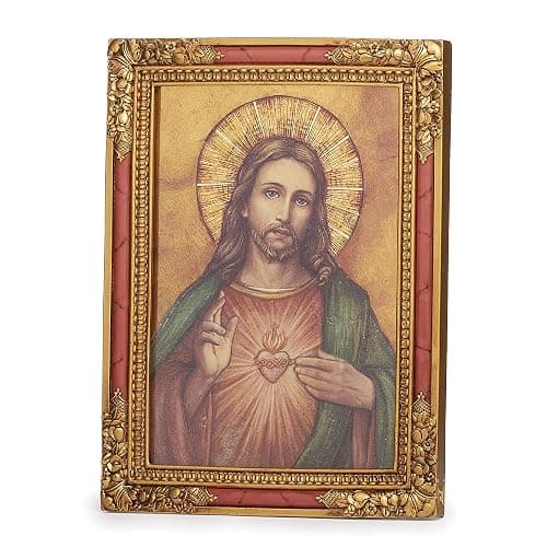 Joseph's Studio by Roman - Collection, 7.25" H Sacred Heart Icon, Made from Resin, High Level of Craftsmanship and Attention to Detail, Durable and Long Lasting thumbnail 2