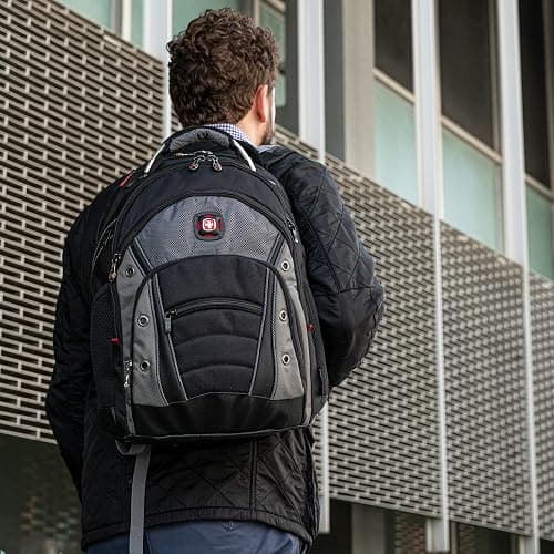Wenger Synergy Laptop Backpack, Fits 16 Inch Laptop, Men's and Women's Laptop Bag, Black/Grey thumbnail 6