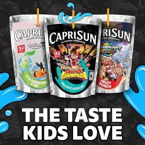 Capri Sun Fruit Punch, Strawberry Kiwi and Pacific Cooler Flavored Juice Drink Blend Variety Pack, 30 ct Box, 6 fl oz Pouches thumbnail 5