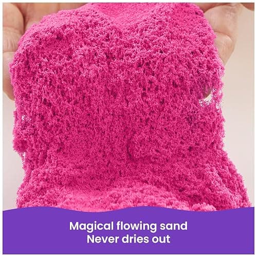 Kinetic Sand, 2lbs Pink Play Sand, Moldable Sensory Toys for Kids, Resealable Bag (Packaging May Vary), Holiday Gifts & Stocking Stuffers for Kids Ages 3 and up thumbnail 2