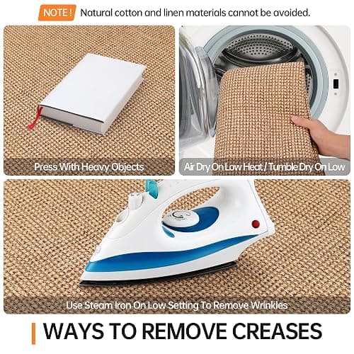 HOMEK Kitchen Rugs and Mats Non Skid Washable [2PCS] (17.3" x 30"+ 17.3" x 48"), Absorbent Kitchen Floor Mats, Boho Cotton Kitchen Runner Rugs Comfort Standing Mat for Sink Hallway Laundry thumbnail 5