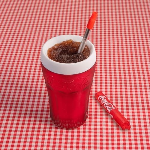 ZOKU Coca-Cola Float & Slushie Maker, Retro Make and Serve Cup with Freezer Core Creates Single-serving Smoothies, Slushies and Milkshakes in Minutes, BPA-free thumbnail 2