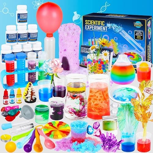 Science Kit for Kids,80 Science Lab Experiments,Scientist Costume Role Play STEM Educational Learning Scientific Tools,Birthday Gifts and Toys for 6 7 8 9 Years Old Boys Girls Kids - Image 1