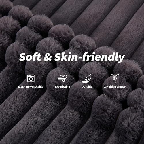 Hobestluk 3 in 1 Bean Bag Chair Giant Bean Bag Chairs Convertible Bean Bag Floor Cushion with Machine Washable Cover, Beanbag Chairs for Adult (Dark Grey) thumbnail 4