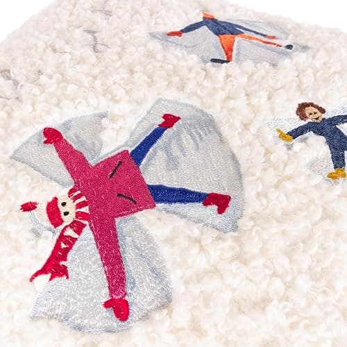 Muebles. Funda de cojín Christmas Together Snow Angels Boucle thumbnail 4