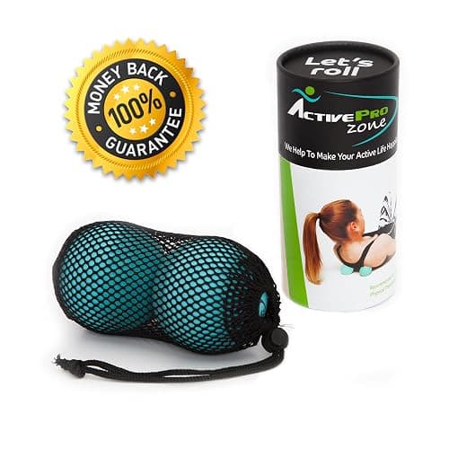 ActiveProZone Therapy Massage Ball - Instant Muscle Pain Relief. Proven Effective for Myofascial Release, Deep Tissue Pressure, Yoga & Trigger Point Treatments. Set - 2 Extra Firm Balls W/Mesh Bag. thumbnail 7
