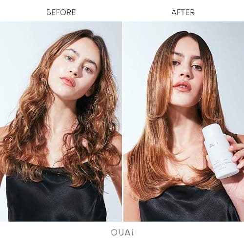 OUAI Hair Gloss - In-Shower Shiny Hair Treatment & Glaze with Frizz Control - Heat Protectant Infused with Hyaluronic Acid, Rice Water & Panthenol - Paraben, Phthalate & Sulfate Free (6 Oz) thumbnail 2