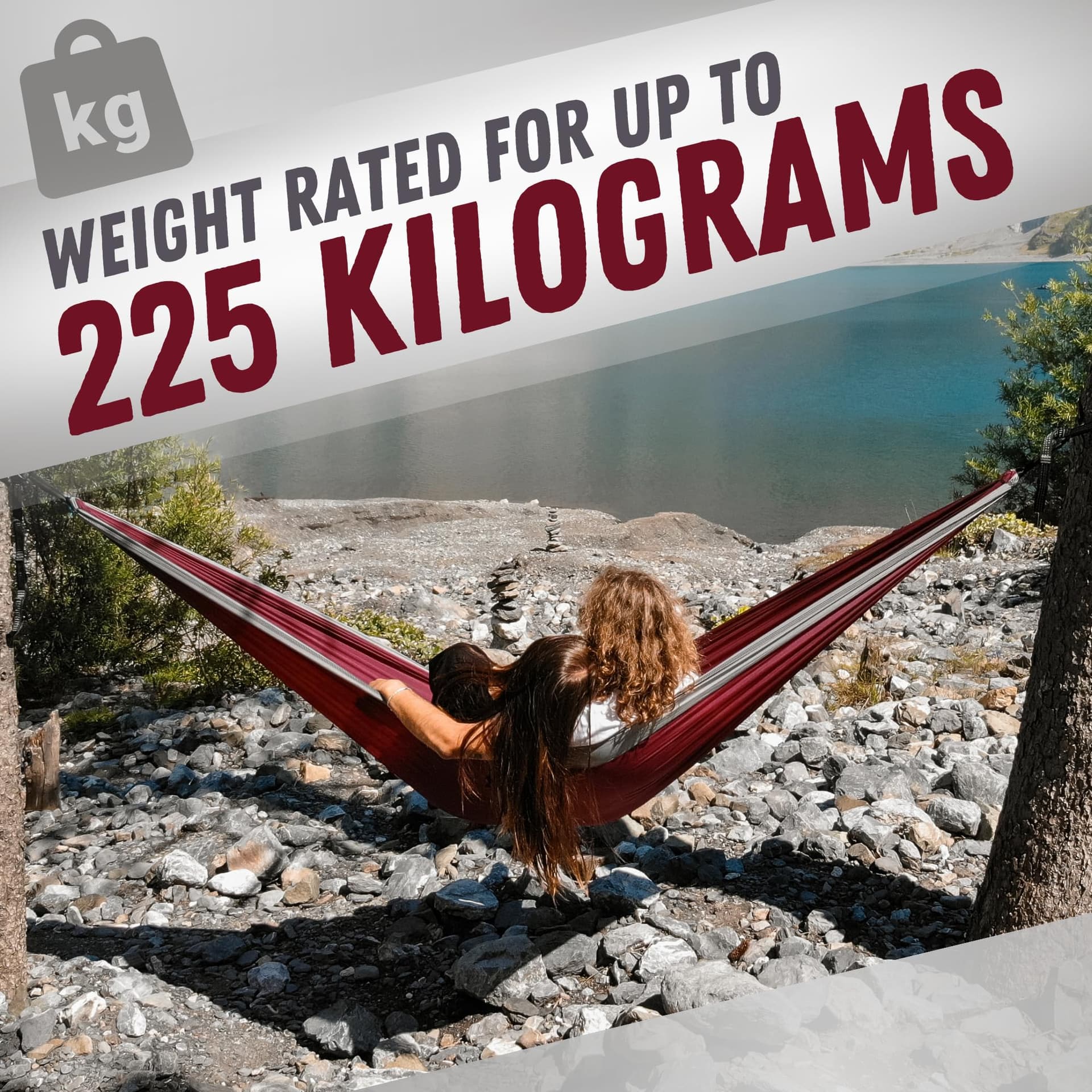 Nakie Double Hammock (Merlot Red) thumbnail 6