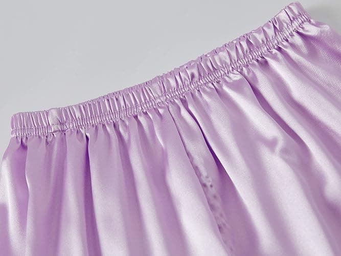Topgal Satin Pajamas for Girls – Coat Style Silky Button Down PJ Set Size 6-16 thumbnail 6