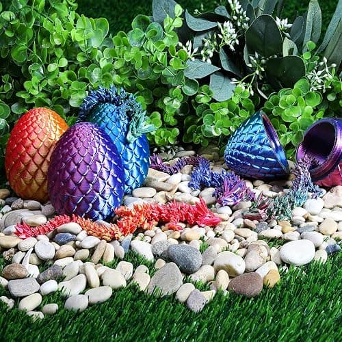 3D Printed Dragon with Surprise Egg,Surprise Dinosaur Eggs Fidget Toys for Kids, Birthdays, Halloween Christmas Decorations Gifts Indoor Outdoor for Girls Boys (Green) thumbnail 7