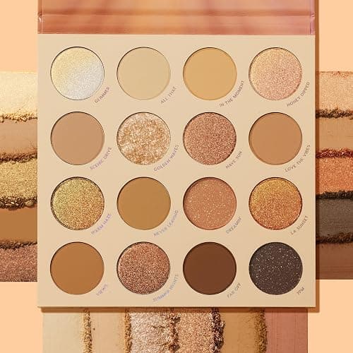 ColourPop Golden Hour Eyeshadow Palette - Sunset Tone Eye Makeup Palette with Duo-Chrome, Metallic, Matte Sparkle & Glitter Finishes - High-Pigment Eye Makeup with a Long-Wearing Formula (0.67 oz) thumbnail 2