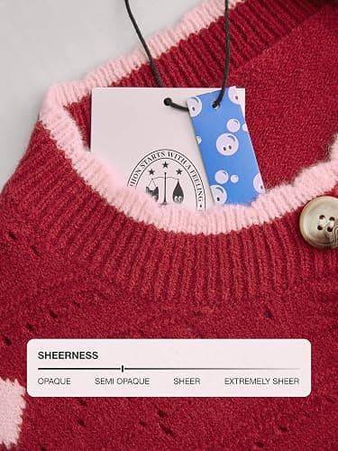 CIDER Cardigan Sweaters for Women Trendy Cute Sweaters Long Sleeve Crew Neck Heart Print Cardigans Spring Fall Outfits thumbnail 4