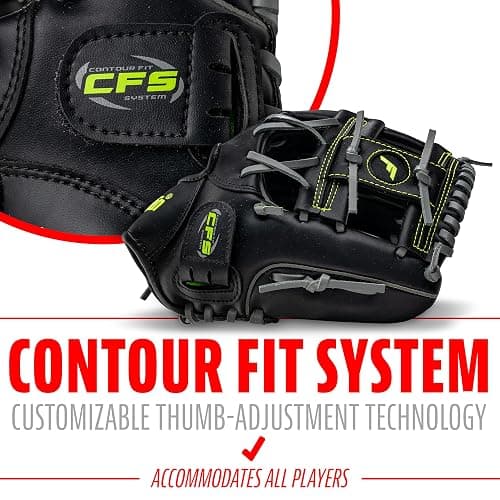Franklin Sports Baseball and Softball Glove - Fieldmaster Adult + Youth Baseball Gloves - Men's + Women's Infield + Outfield Mitt thumbnail 4