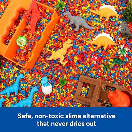 Educational Insights Pluffle Mini 8-Pack - Preschool Sensory Bin Filler, Tactile Sensory Toys for Toddlers 3-4, Mess Free Slime Alternative, Satisfying Foam Sand Bin Filler thumbnail 4