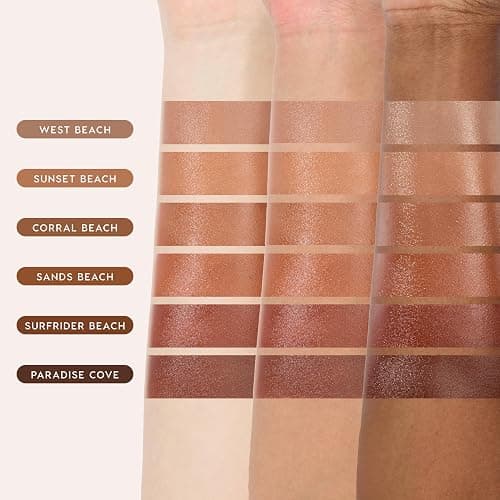 ColourPop Liquid Bronzer for Face - Buildable, Lightweight Liquid Contour + Makeup Bronzer - Blendable, Hydrating Formula with Squalane + Vitamin E - Cool Toned Neutral Tan, West Beach (0.27 oz) thumbnail 4