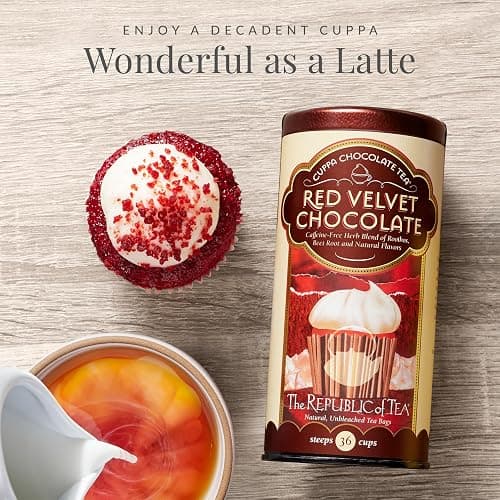 The Republic of Tea – Red Velvet Cuppa Chocolate Tea Bags, Caffeine Free, 36 Servings thumbnail 3