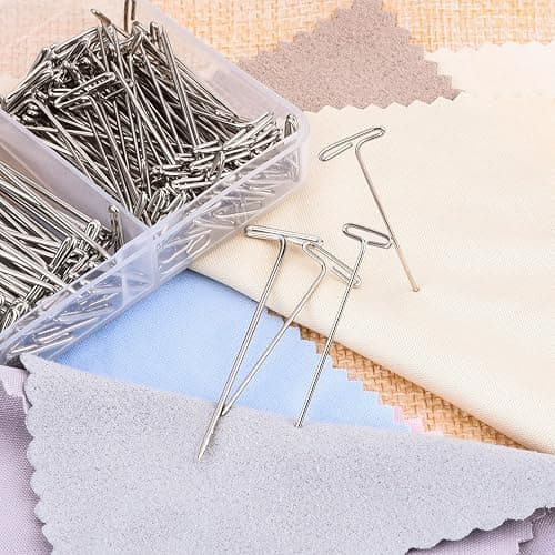 Blulu 150 Pieces Steel T-pins for Blocking Knitting, Modelling and Crafts(2 Inch, 1-1/2 Inch) thumbnail 6