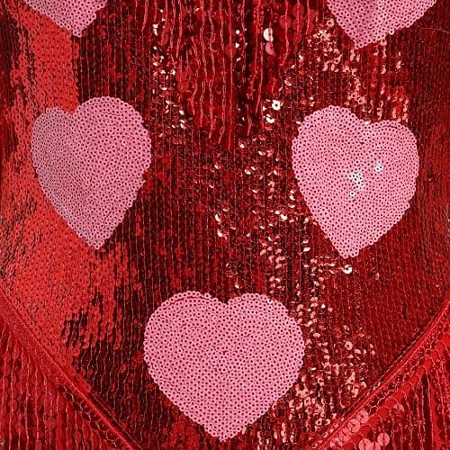 IMEKIS Women Sparkle Stars Fringes Bodysuit Concert Rave Outfit Shiny Music Festivals Halloween Cosplay Alien Costumes thumbnail 5