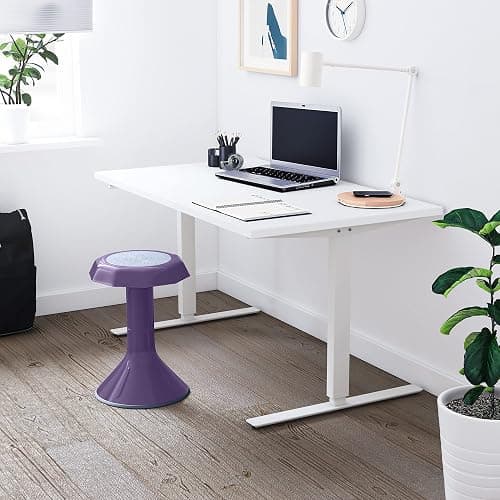 ECR4Kids ACE Active Core Engagement Wobble Stool, 18-Inch Seat Height, Flexible Seating, Eggplant | Durable plastic, GREENGUARD Gold Certified, 13 years +, 220 lb capacity, fully assembled, flexible seating for classroom use thumbnail 2