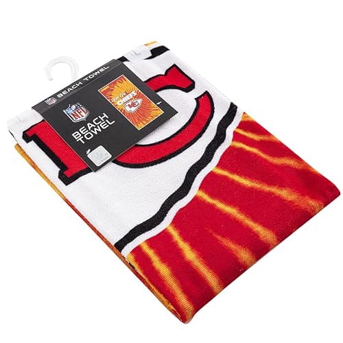 Northwest NFL Kansas City Chiefs Unisex-Adult Beach Towel, 30" x 60", Psychedelic thumbnail 5