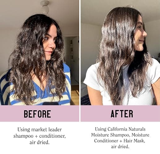 California Naturals Deep Repair Hair Mask, Paraben and Sulfate Free, Deep Conditioner for Dry, Damaged Hair, Vegan, Hydrating and Conditioning, For Curly, Frizzy, All Hair Types, 12 fl oz thumbnail 5