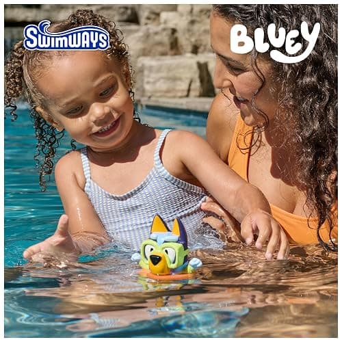 Swimways Bluey Floatin' Figures, Swimming Pool Accessories & Kids Pool Toys, Bluey Party Supplies & Water Toys for Kids Aged 3 & Up thumbnail 2