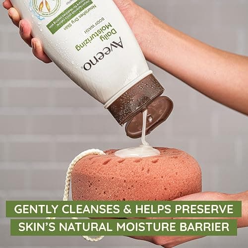 Aveeno Daily Moisturizing Body Wash for Sensitive Skin + Prebiotic Oat, Gently Cleanses, Nourishes & Feels Moisturizing Dry Skin, Light Fragrance, Refill Pouch, 36 fl. oz thumbnail 2