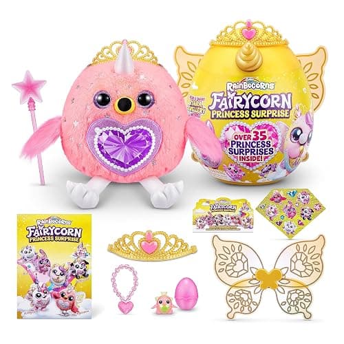 Bizak Rainbocorns Fairycorn Princesses, Egg with 35+ Different Surprises to Open and Discover, Includes Wings, Tiara, Magic Wand, Slimy Surprises and More (62369281) thumbnail 2
