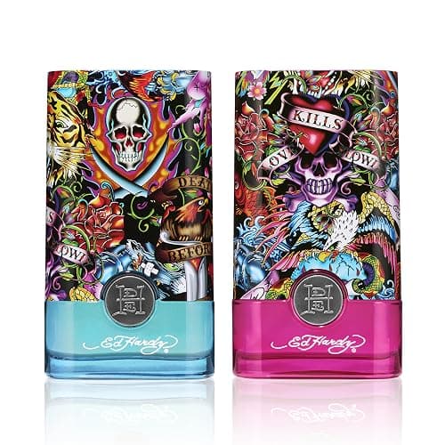 ED HARDY Hearts & Daggers Eau de Toilette for Men, 3.4 fl oz | Men's woody aromatic eau de toilette. Cologne with notes of katsura wood, suede, patchouli, and sandalwood. thumbnail 4