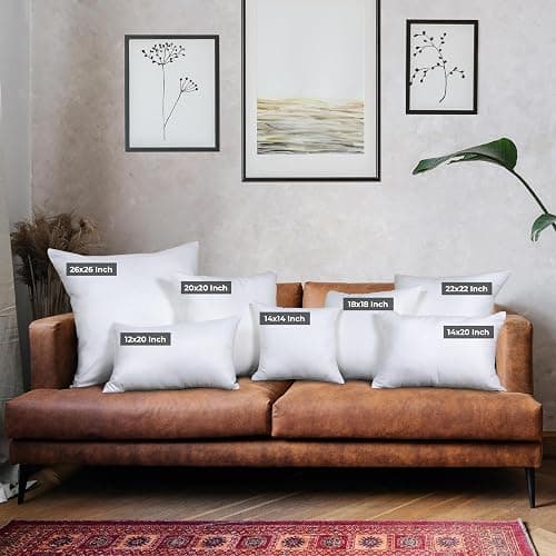 Utopia Bedding Throw Pillows (Set of 4, White), 22 x 22 Inches Pillows for Sofa, Bed and Couch Decorative Stuffer Pillow thumbnail 2