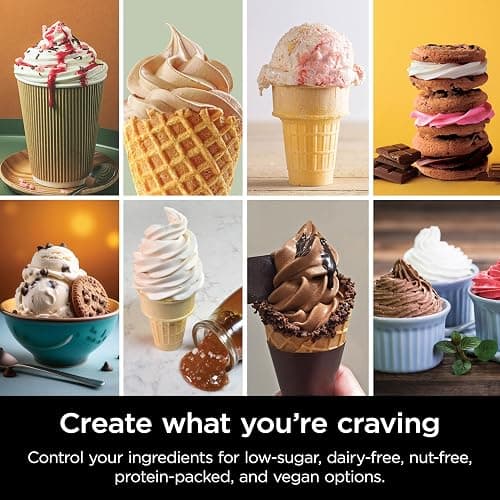Ninja Swirl by CREAMi Ice Cream and Soft Serve Maker, Sorbet, Milkshake, Frozen Yogurt, Low Calories Program & More, 13-in-1, Soft Serve Handle, (2) CREAMi Swirl 16oz Pints, For Kids & ALL ages, NC701 thumbnail 14