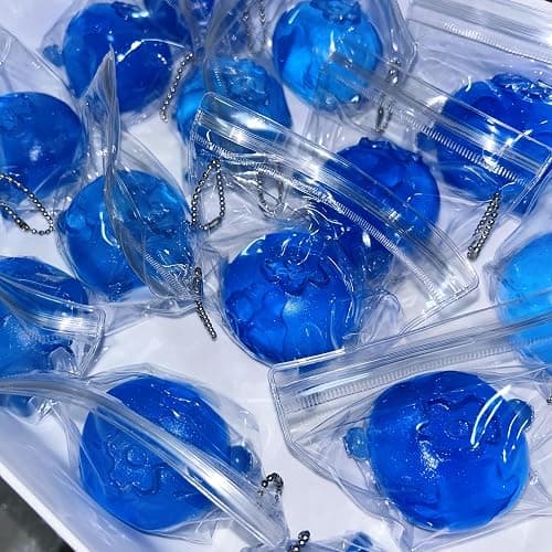 Taba Squishy ,Stress Ball,Kawaii Squishies Silicone Toys,Stress Relieving Fur Ball OPP Packaging Gifts|Squishy Fidget Toys for Anxiety&Relaxation|Perfect Desk Accessory for Adults(Big Blueberry) thumbnail 9
