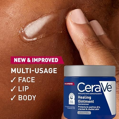CeraVe Healing Ointment, Hydrating Skin Protectant With Petrolatum, Hyaluronic Acid & Ceramides, Face & Body Skin Barrier Repair For Cracked, Chafed, Dry Skin, Fragrance Free & Lanolin Free, 12 Oz thumbnail 7