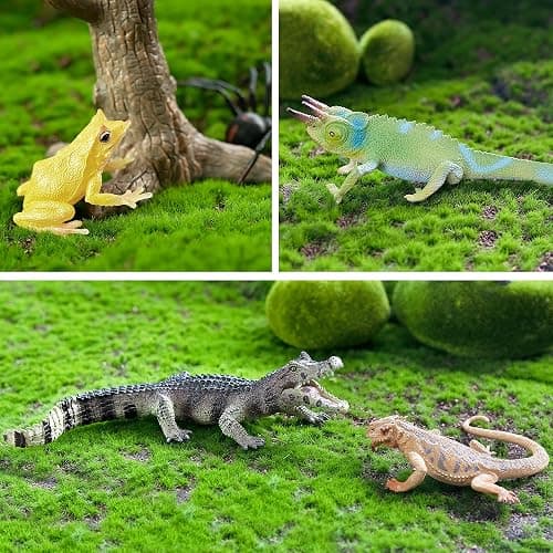 Toymany Reptile Animal Figurine Toys Set, 12 PCS Halloween Desert Amphibians Animal Figures with Komodo Dragon Lizard Snake Chameleon Rainforest Cold Blooded Animals Figures Party Favor for Kids thumbnail 6
