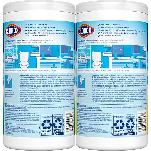 Clorox Disinfecting Wipes Value Pack, Bleach Free Cleaning Wipes, 75 Count Each, Pack of 2, Packaging May Vary - 75 Count (Pack of 2) thumbnail 10