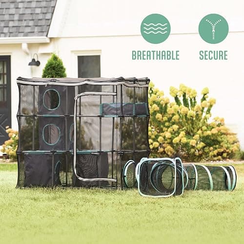 Kitty City Outdoor Catio Furniture and Play Kits for Cats, Outdoor Mega Kit thumbnail 6