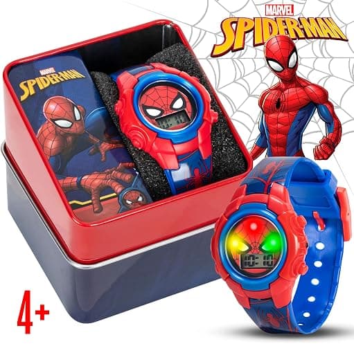 Marvel Spider-Man Kids Watches – Digital Display, Interactive Features, Adjustable Strap, Vibrant Spider-Man Graphics, Durable for Active Kids thumbnail 2