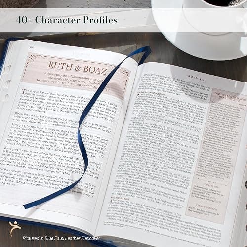 The Spiritual Growth Bible, Study Bible, NLT - New Living Translation Holy Bible, Faux Leather, Pearlescent Taupe (NLT Spiritual Growth Editions) thumbnail 8