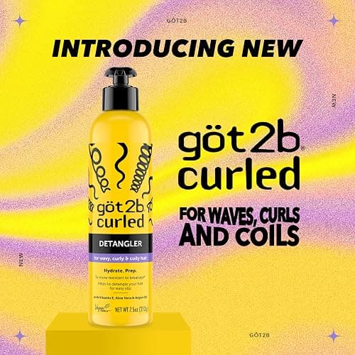 got2b Curled Detangler, Leave-In Detangler for Curly Hair | Lightweight vegan formula with aloe vera, vitamin E and argan oil, Hydrates and detangles wavy, curly and coily hair thumbnail 3