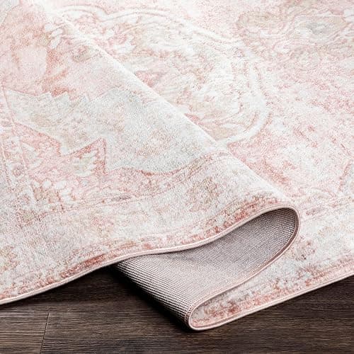 Livabliss Bilal Traditional Medallion Area Rug, 3'11" x 5'7", Rose thumbnail 5