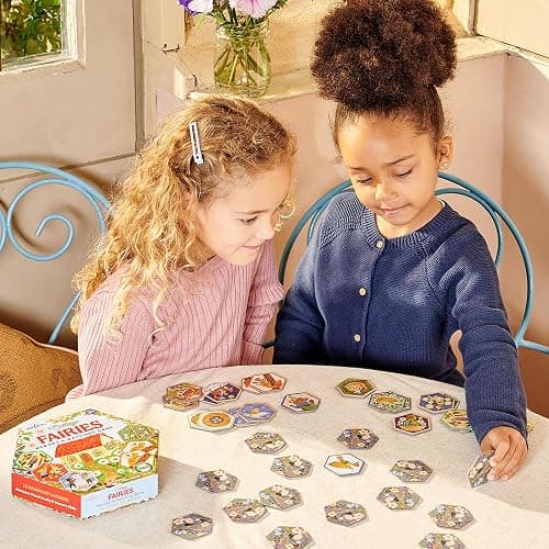 eeBoo: Memory & Matching Game - Cottage Fairies - 20 Hexagon-Shaped Matching Pairs, Nature Themed Concentration Tile Game, Kids Ages 3+, 1-4 Players thumbnail 5
