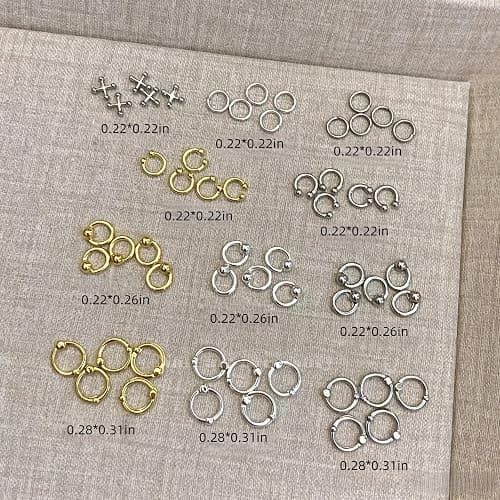 100Pcs Goth Nail Charms 3D Punk Nail Rhinestones Gold Silver Black Metal Nail Gems Y2K Nail Art Charms Alloy Piercing Grunge Accessories Gothic Nail Supplies for Women Manicure DIY Decoration thumbnail 6